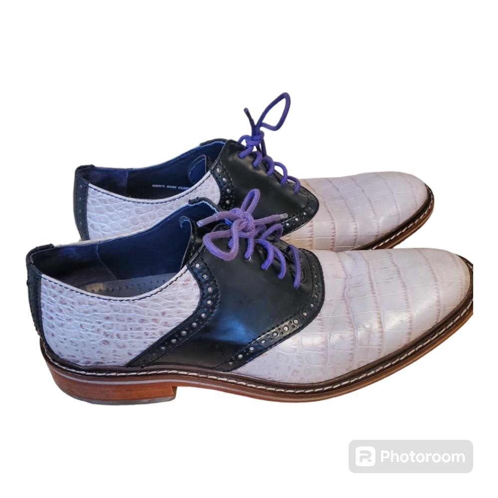 Cole Haan Men's Colton Saddle Oxford Dress Shoes, size 8.5